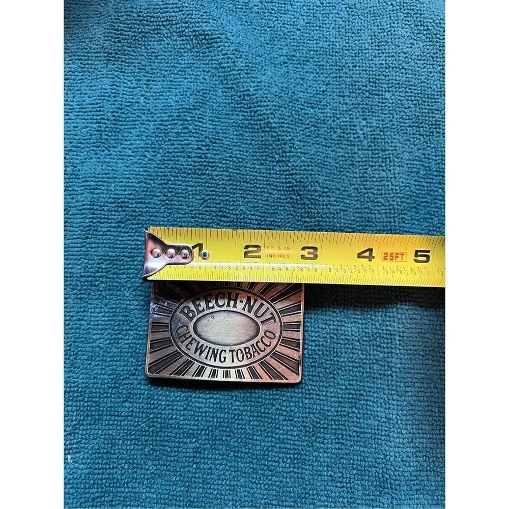 Vintage Beech Nut Tobacco Belt Buckle